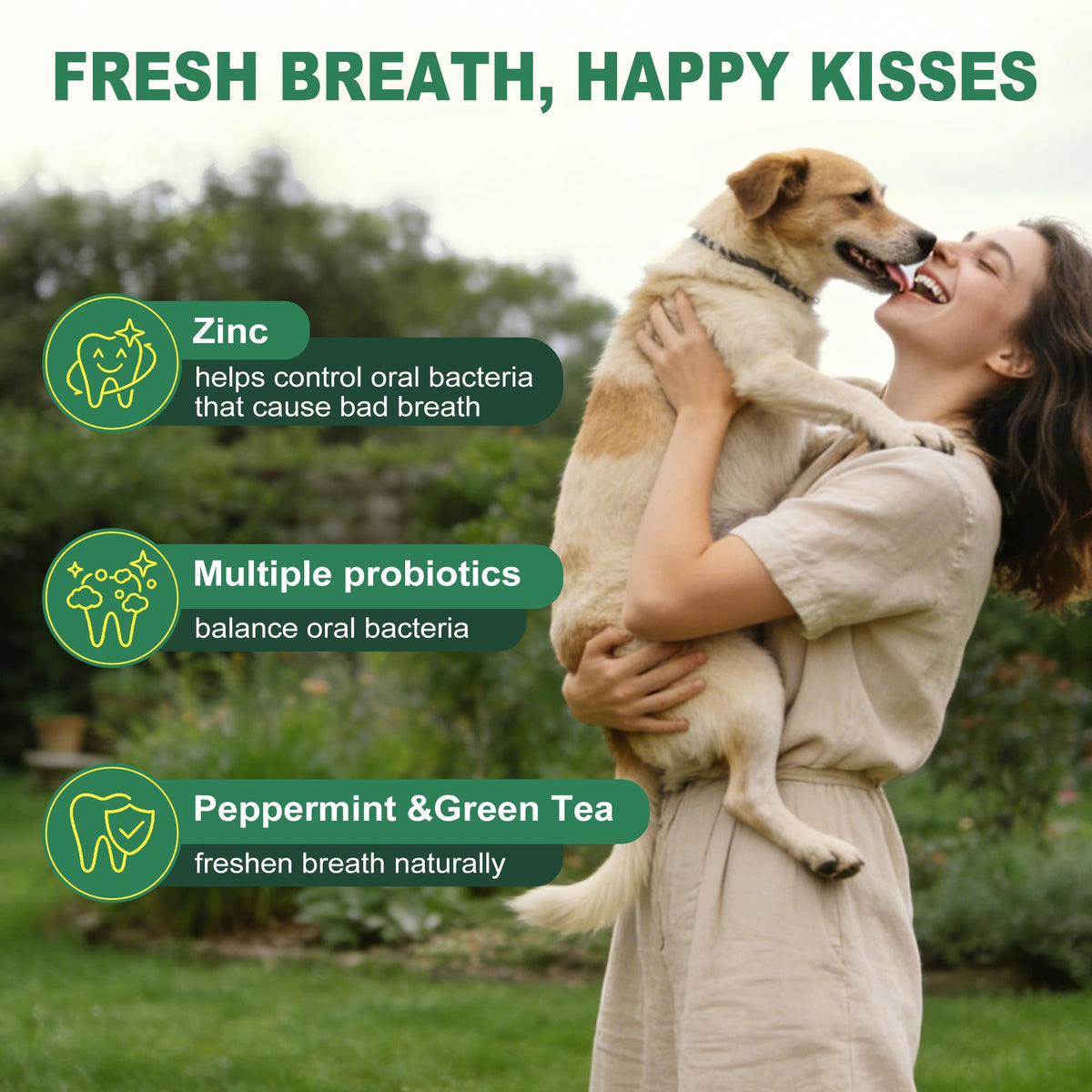 Fresh-breath support ingredients for dogs