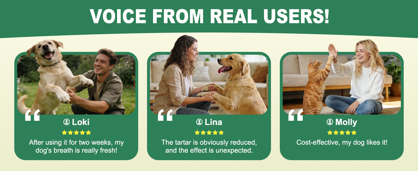 Fresh-breath oral-care benefits for pets